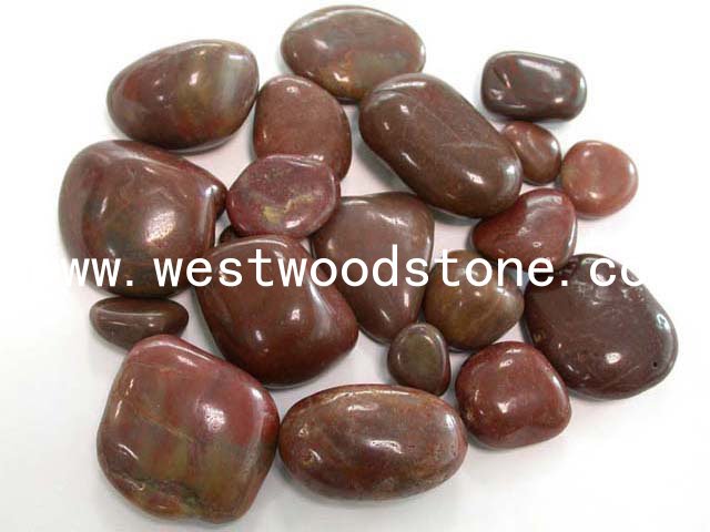 Natural Red Pebble Stone